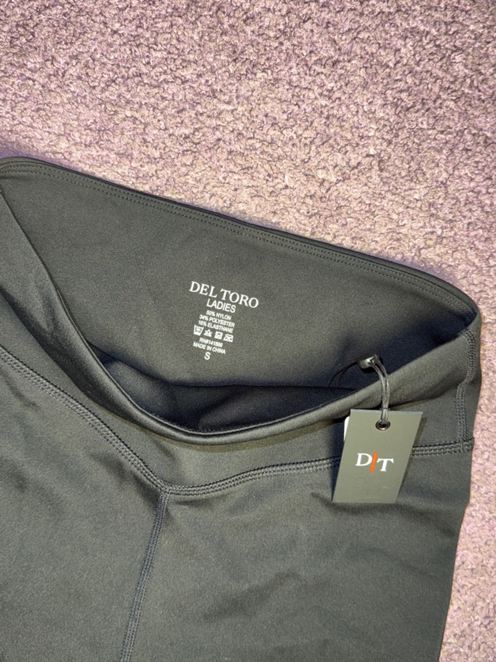 Del Toro Ladies Black Athletic Shorts *BRAND NEW*